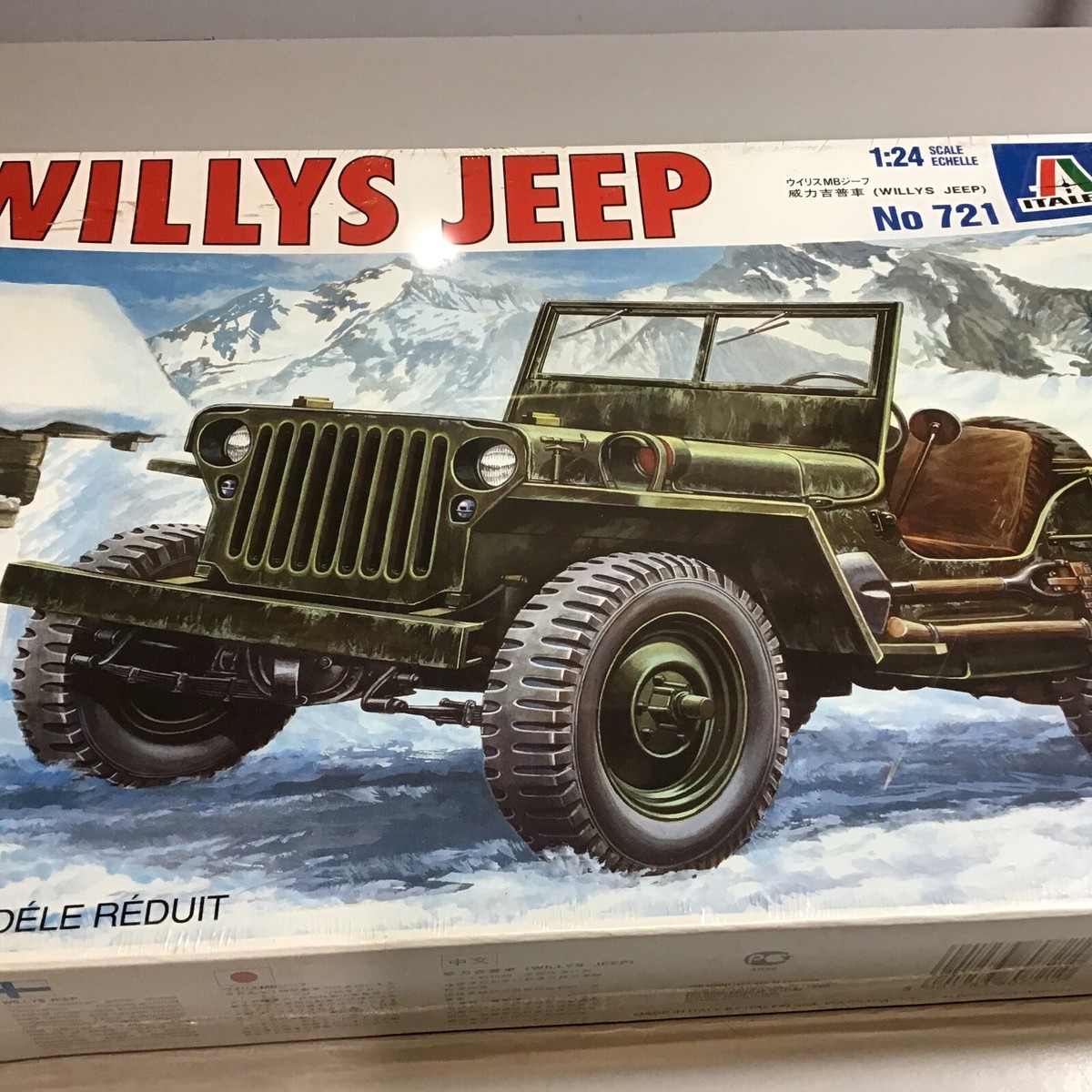 Vintage Italeri 721 1:24 Willy's Jeep Model Kit | eBay