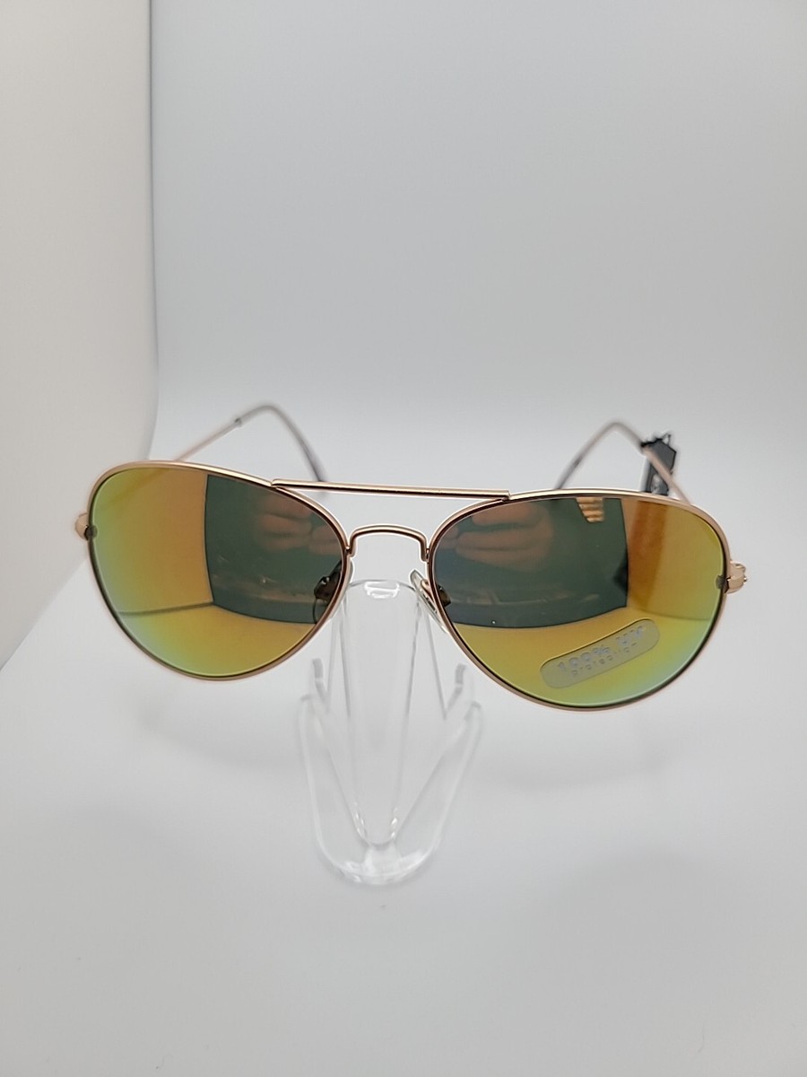 Express aviator sunglasses  in gold frame Express Women Mirrored Gold Metal Frame Aviator Sunglasses  main image 2