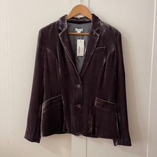 Nwt Sundance Women's Sofia Velvet Blazer Sz 2 Preppy Academia