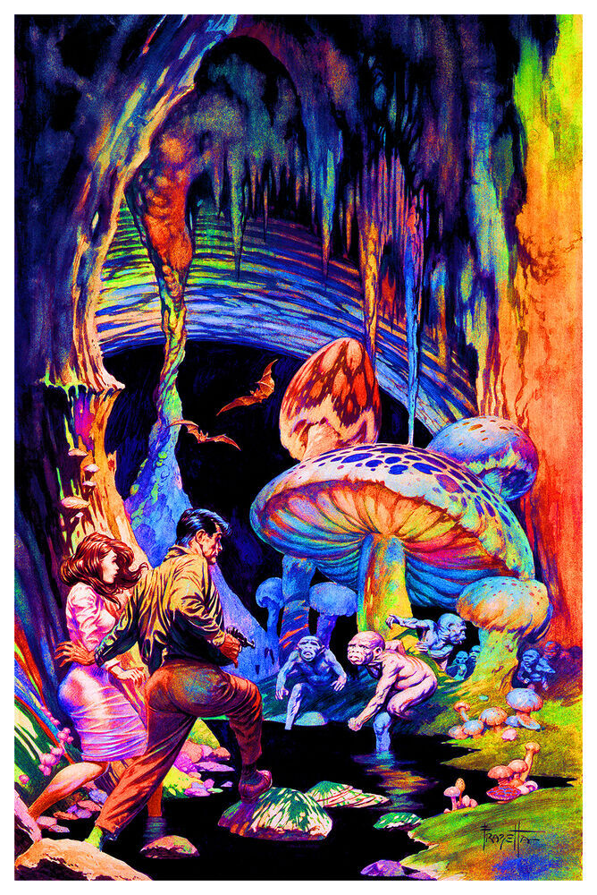 FRAZETTA - THE SECRET PEOPLE - BLACKLIGHT POSTER - 24X36 - 469 | eBay