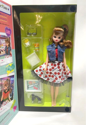 Licca-chan Doll Rockabilly Cherry American Theme Japan Import