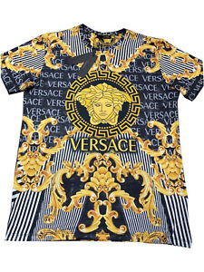 Hombre Versace barroco Motif T-shirt 