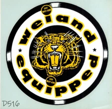 Weiand Equipped 1960's Vintage Water Slide Decal 4.75 x 4.75 Rat Rod Cool  NOS