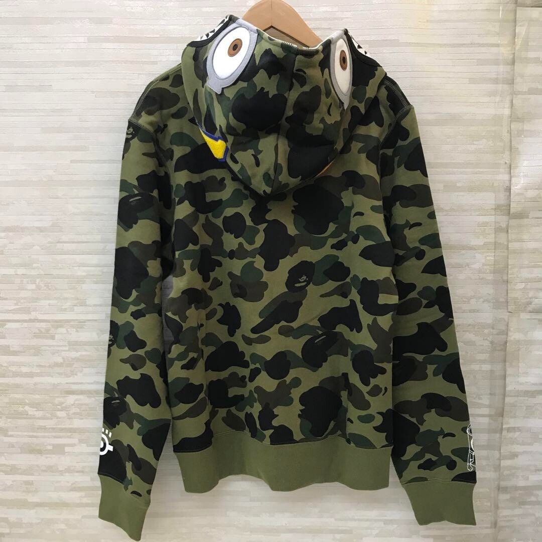 BAPE x Minions 1st Camo Shark Full Zip Hoodie ミニオン BAPE X MINIONS 】1ST CAMO SHARK FULL ZIP HOODIE | bape.com