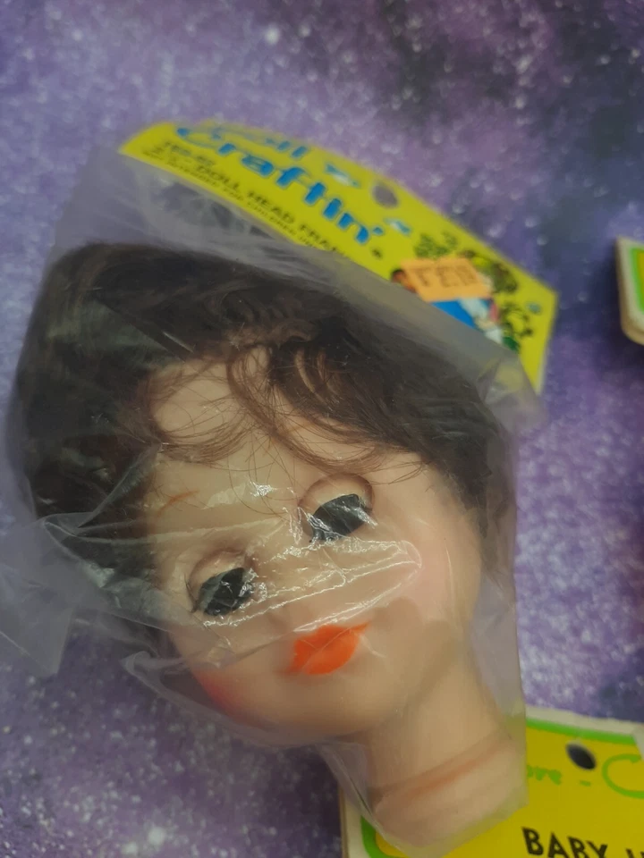 Vtg Baby Doll Heads Lot Of 3 NOS 2.75" & 2.5" Foto 2 de 4