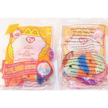 TY McDonald's Teenie Beanie - #1 LIPS the Fish (2000) (4.5 inch) - Sealed in Bag - Bild 1 von 1