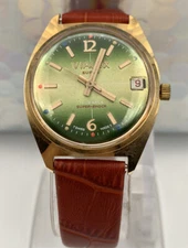Vintage New Old Stock VIALUX Super-Shock Date Alarm All Swiss Mens 