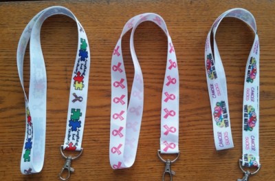 CANCER OR  AUTISM LANYARD - U CHOOSE DIFFERENT STYLES- PUZZLE - RIBBON - SUPPORT