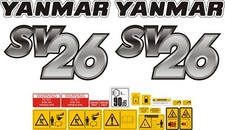 Yanmar SV26 Mini Digger Decal Set.