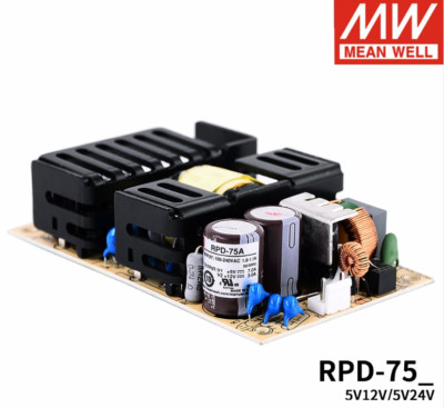 Mean Well Medical Power Supply RPD-75 A/B PCB Type Dual Group Output 5V 12V 24V