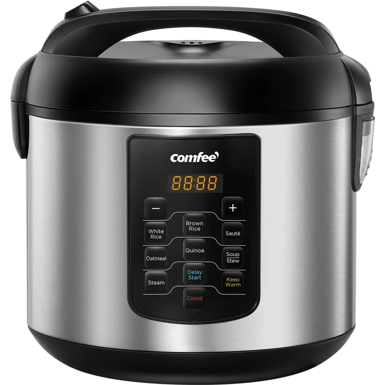 Versatile 10-Cup Rice Cooker & Steamer with 8 One-Touch Programs for Easy Meals