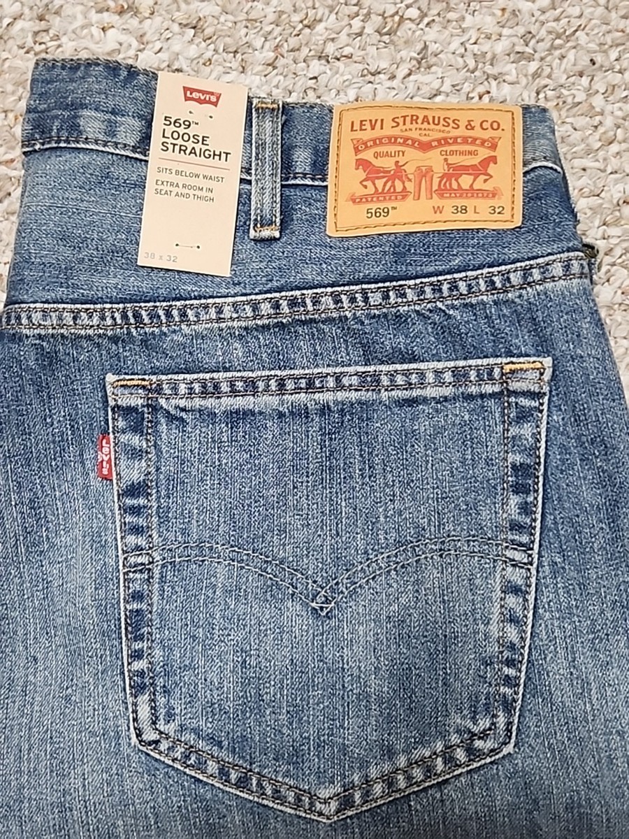569 Jeans Levis 569 Relaxed Fit Levis 569 Jeans Mens 42x32 Blue