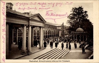 Postcard Mariánské Lázně Mariánské Lázně Region Karlovy Vary, Fountain of the Cross, many... - 5016432