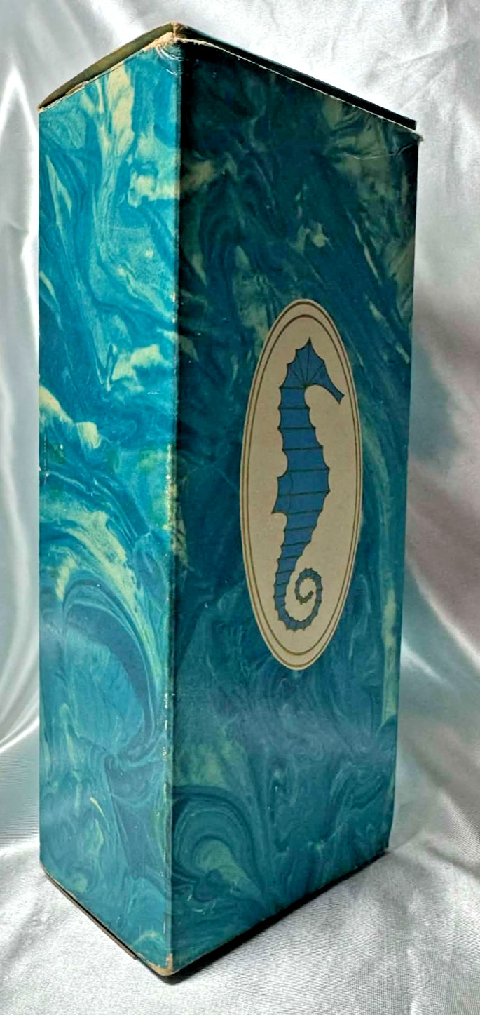 Avon Sea Horse Decanter Skin-So-Soft Bath Oil 6 oz. FULL w/Box