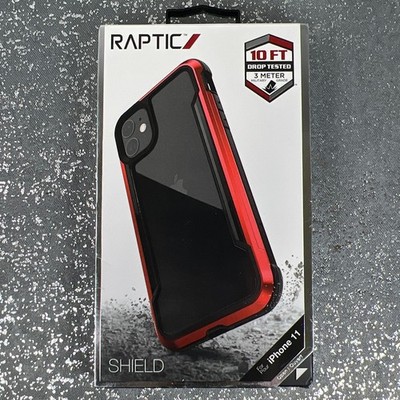 Raptic Shield iPhone 11 Case Red   Rugged Aluminum Drop-Tested