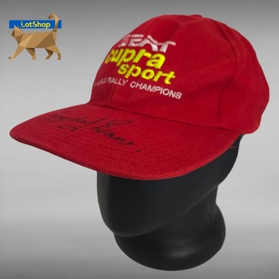 Gwyndaf Evans SEAT Cupra Sport F2 World Rally Champions 90s Hat Cap HAND SIGNED