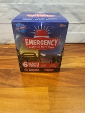 Tub Works Emergency  Cars Light Up Bath Toys, 6 Pack  Water-Activated Light Up