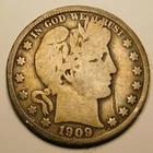 1909 P Barber Half Dollar VG-Details  "As Pictured - Not Cleaned"