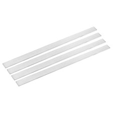 4Pcs 316L Stainless Steel Flat Bar, 1/8" Thickness 3/8" Width 12" Length Brushed