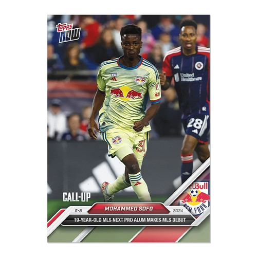 Mohammed Sofo - 2024 MLS TOPPS NOW® Card 73 - PR: 201
