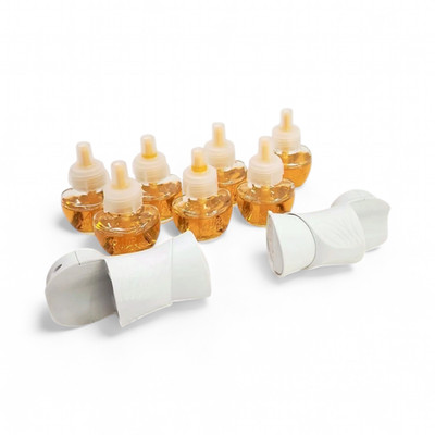 Air Wick Scented Oil Air Freshener, Papaya & Hibiscus, 2 Warmers + 7 Refills