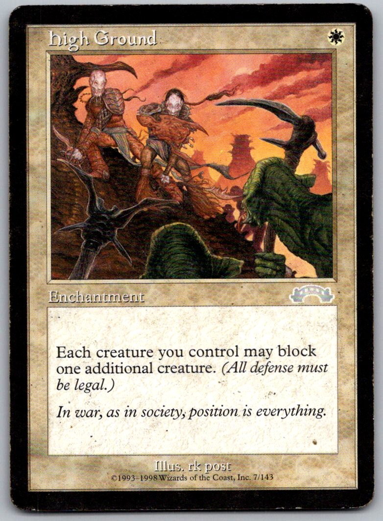 High Ground 7 Uncommon Exodus Magic: The Gathering Lightly Played