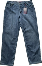 Gloria Vanderbilt Amanda Classic Fit Tapered Jeans 18 Missy Embroidered