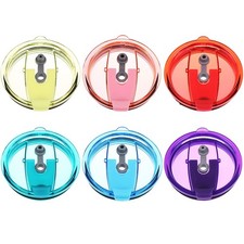 6 Pieces 30 Oz Tumbler Lids Replacement Lids Spillproof Splash Resistant Lids...
