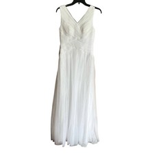 Azazie White Formal Dress Women’s Small NEW