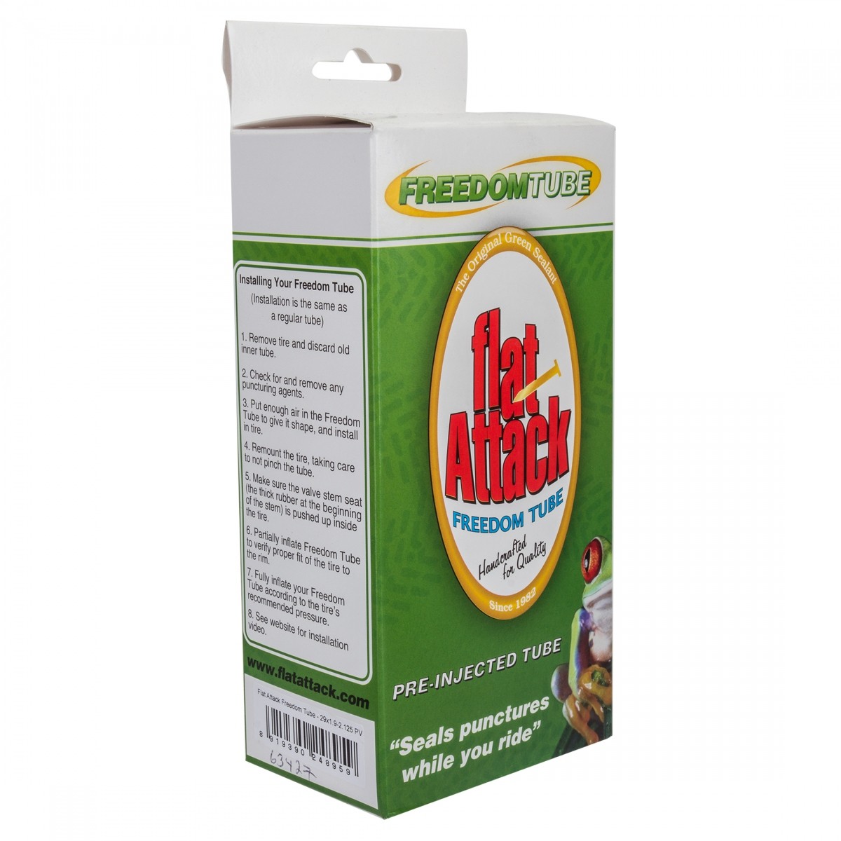 Flat Attack Freedom 29x1.9-2.125'' Butyl Tube with Pre-Injected Sealant - 5-Year