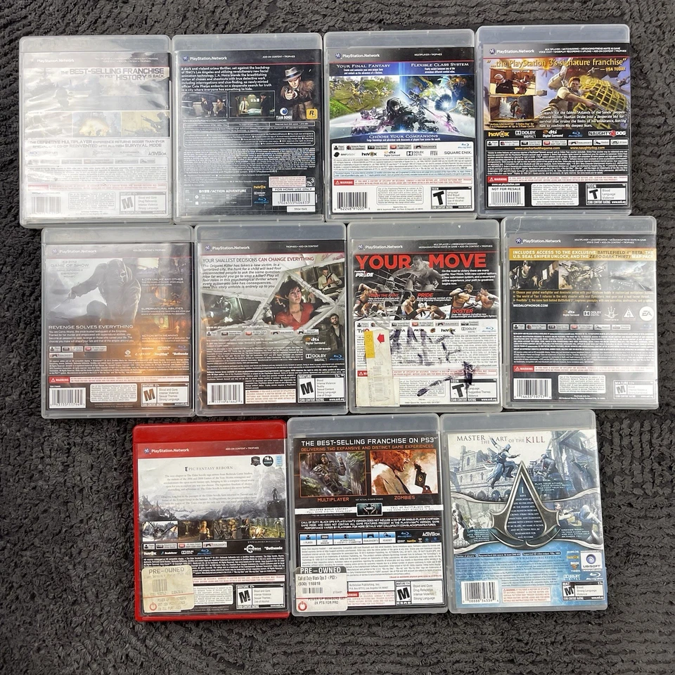 Lote de 11 juegos PS3 - Call of Duty, Skyrim, Uncharted 3, L.A. Noire, Heavy Rain Foto 4 de 4