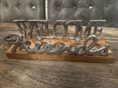 Riviera Maison Kerzenhalter Welcome Friends