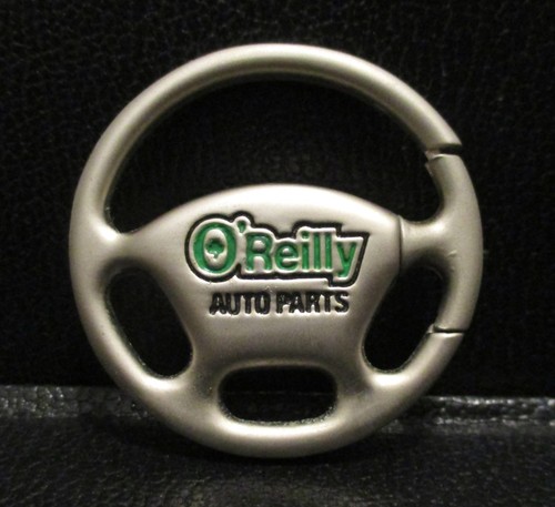 O'Reilly Auto Parts Steering Wheel Keychain Advertising Promo In Box Never Used!