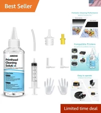 100mL Easy-Use Printer Cleaning Kit - Inkjet Head Cleaner for Epson, HP, Canon