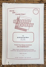 Stamp Mount, size MB-100 Black Back Mounts for #10 size FDC's, pkg 100 (R15-24)