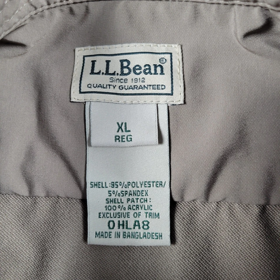 LL Bean Upland Shirt Men XL Briar Performance Hunting Shooting Quilted Outdoor - Image 4 of 4
