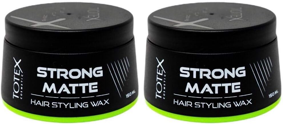Totex Hair Styling Matte Wax 2x150 ml | Strong Hold Hair Wax for Men | Natural