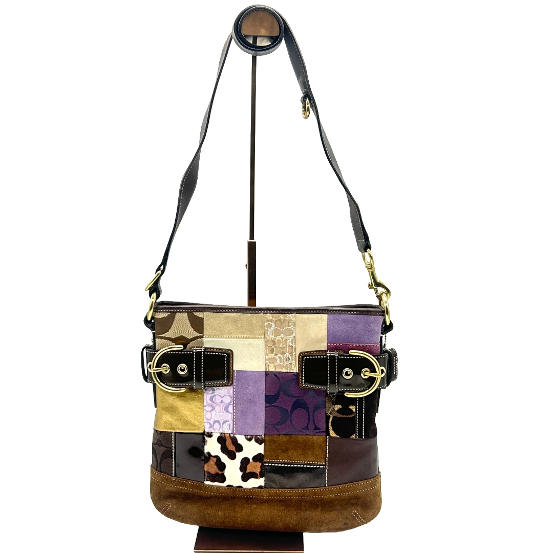 Coach Patchwork Animal Print Shoulder Bags for Women | eBay
