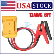 For Dewalt 18v/20v Dcb Battery, 12AWG 6ft Jumper Cables for Car Starter