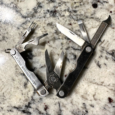 LEATHERMAN MICRA Vintage Made in USA Multi-Tool, Knife, Scissors, Stainless USED