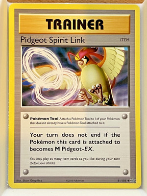 Pidgeot Spirit Link Uncommon XY - Evolutions 81/108 NM