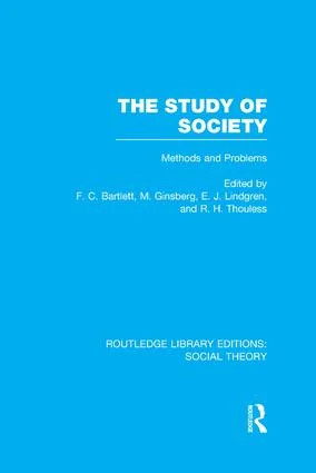 Study of Society (RLE Social Theory)