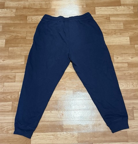 Gap Men's XL Navy Jogger Pants Elastic Waist Drawstring Pockets Tapered Leg
