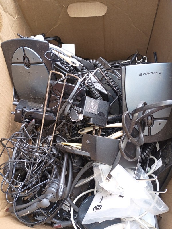 Lot Of Platonuca Headsets  And Misc.