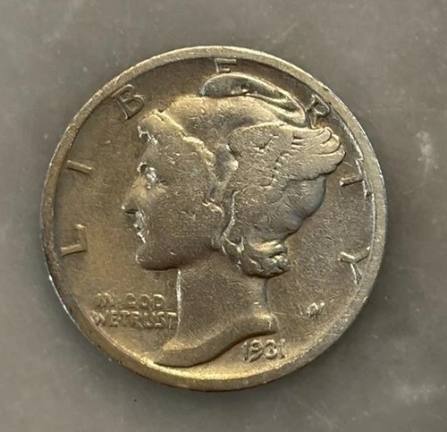 1931-D Mercury Dime - F - Fine - 90% Silver