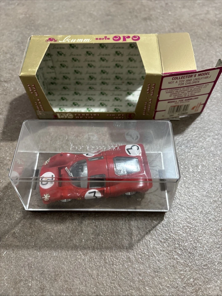 BRUMM SERIE ORO 159 FERRARI 330 - P4 1967 SCALA 1:43 CON SCATOLA BOX - Immagine 3 di 4