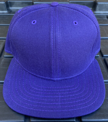NWOT Vintage Blank Purple New Era Pro Model SnapBack Hat Cap Wool