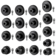 11-45T M0.8 32P 5mm Steel Pinion Gear For RC Car 3.17mm 5mm Motor Parts