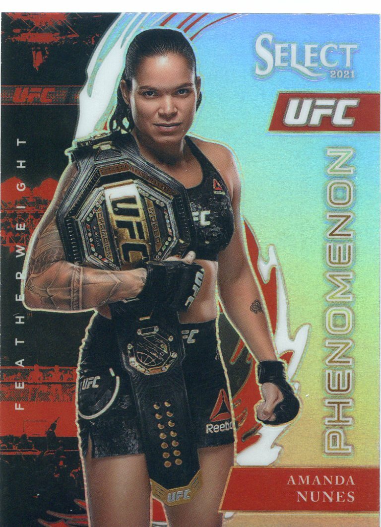 2021 Panini Select UFC AMANDA NUNES Silver Prizm PHENOMENON SP No 10