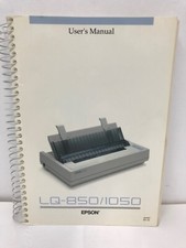 EPSON LQ-850 LQ-1050 LQ-850/1050 PRINTER USER'S GUIDE MANUAL 4000187